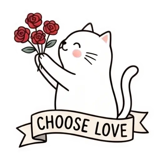 my love, cat, cat lover, romantic, love, cute, WhatsApp stickers, stickers, love message (16)